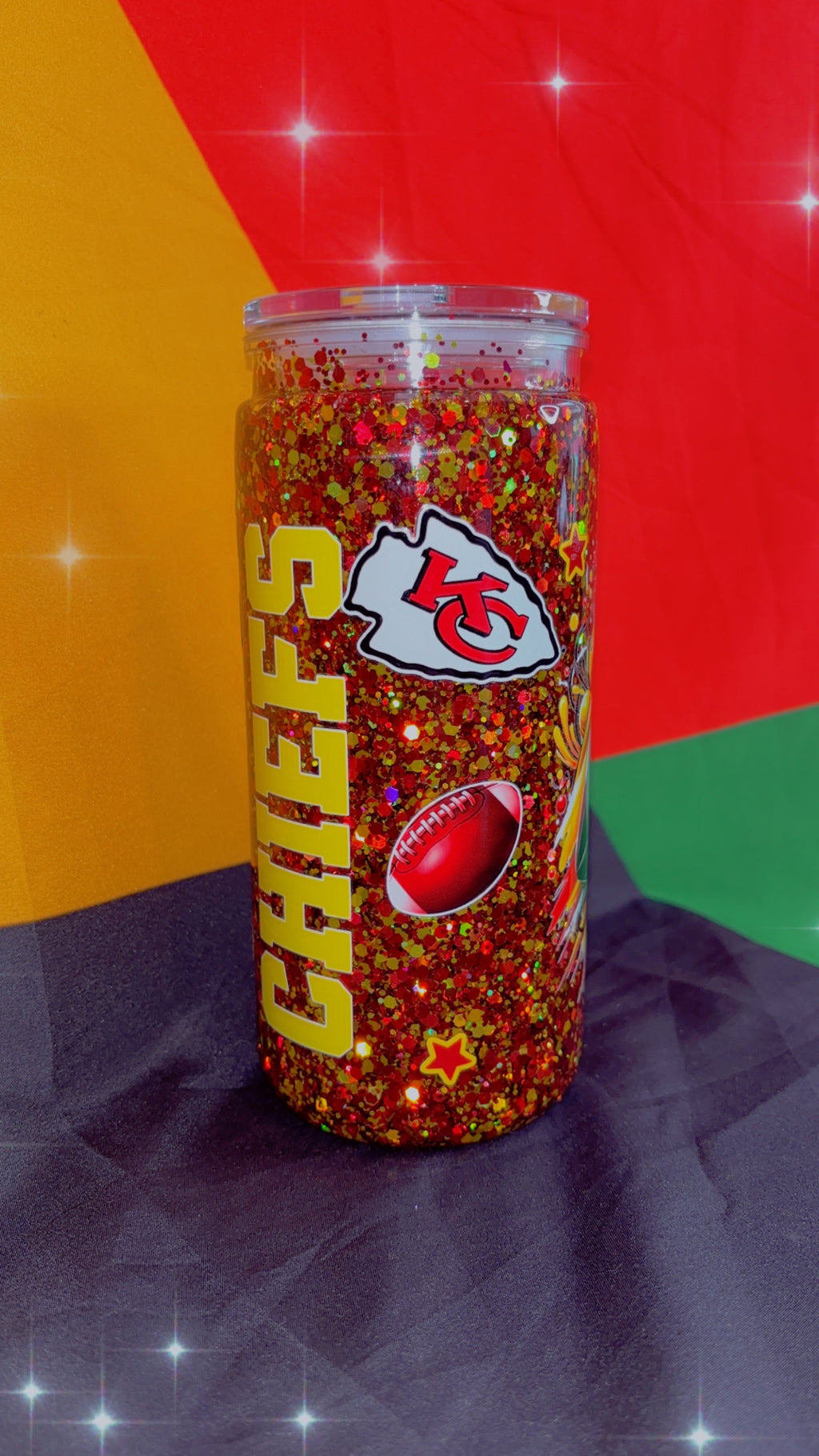Custom snow globe 20oz acrylic cup