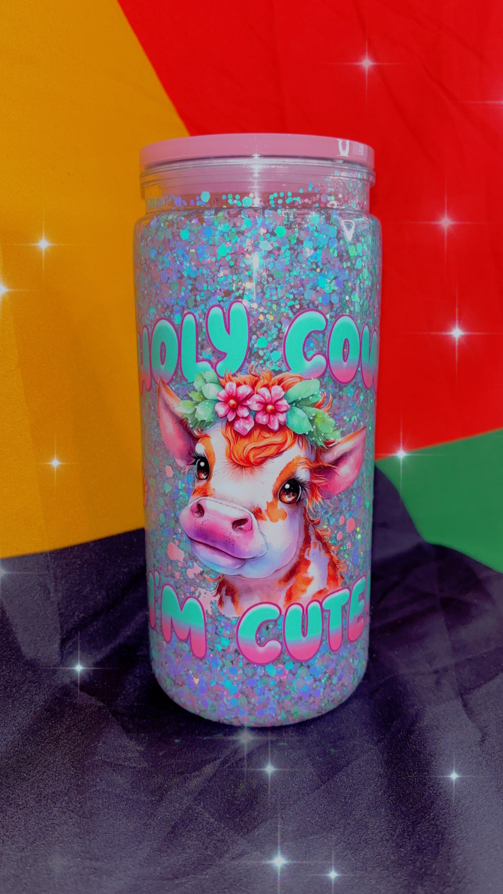 Custom snow globe 20oz acrylic cup