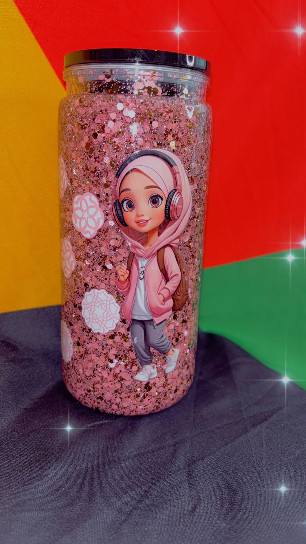 Custom snow globe 20oz acrylic cup