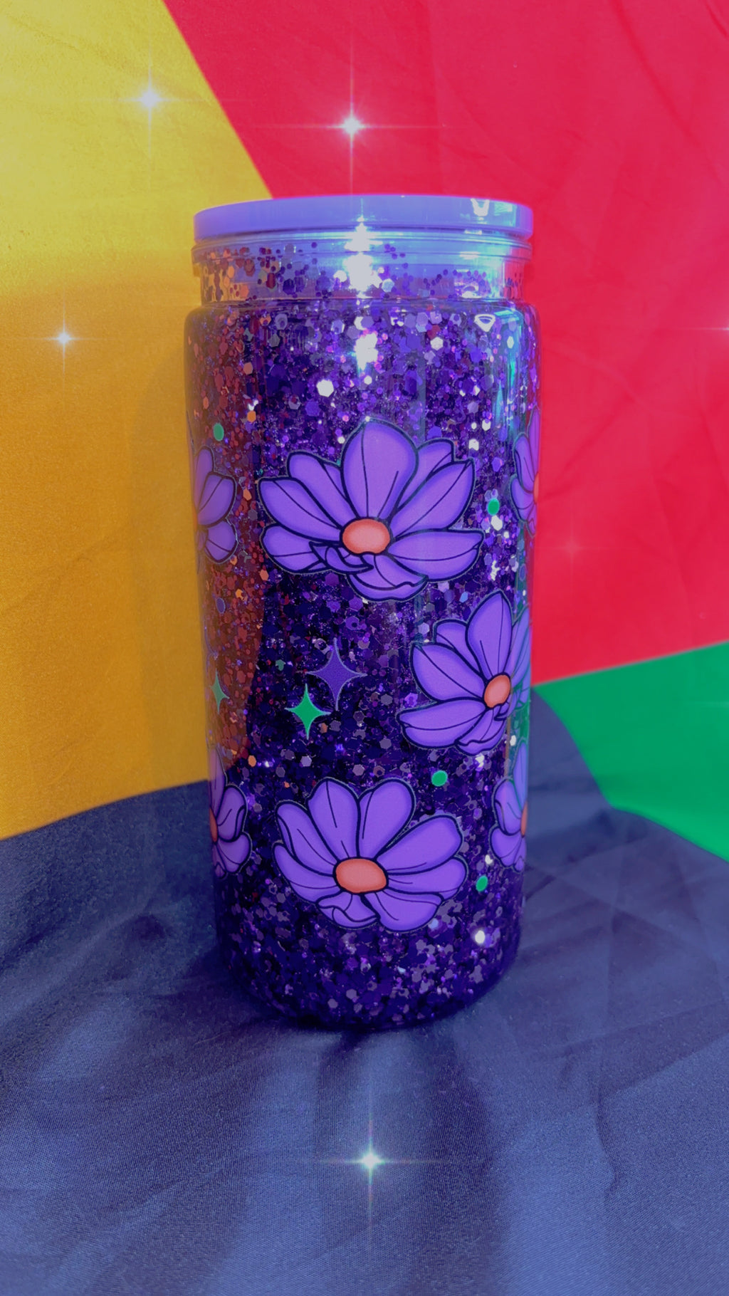 Custom snow globe 20oz acrylic cup